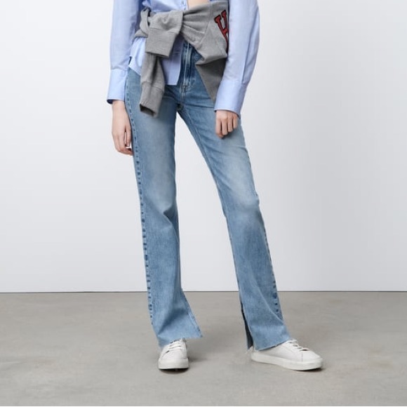 Zara Denim - Zara Split Hem Jeans